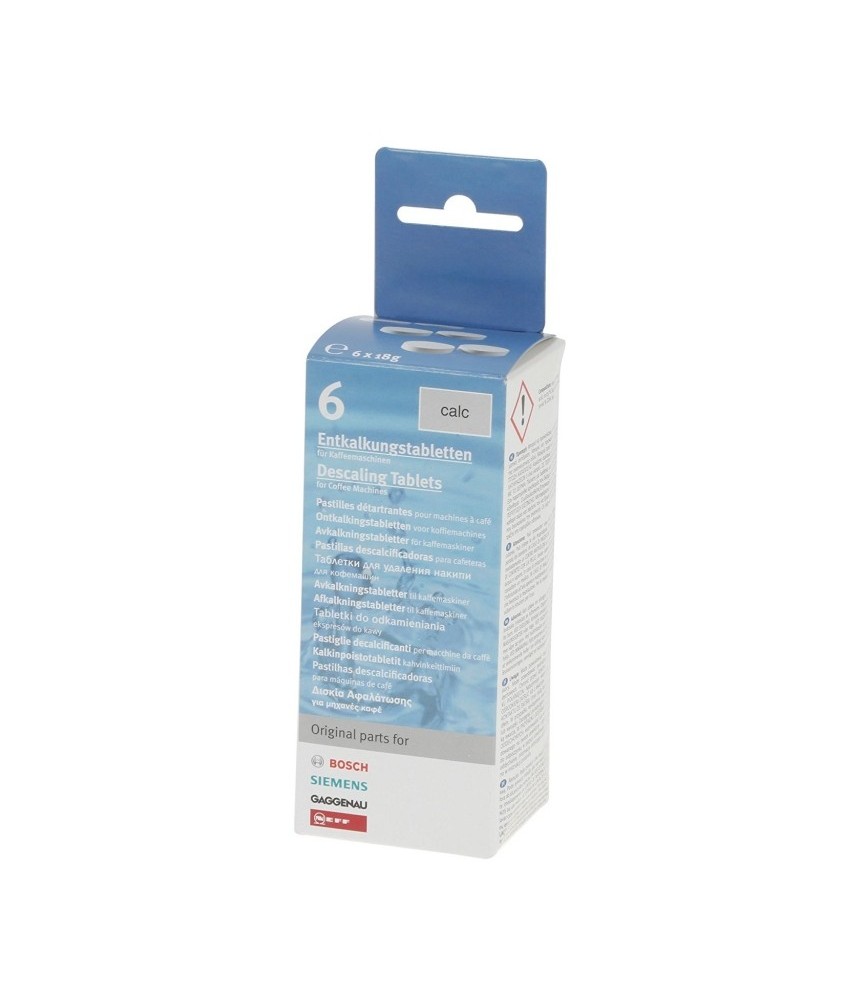 Pastilles détartrantes 2 en 1 pour cafetières - 6 pastilles - BOSCH Pastilles détartrantes 2 en 1 pour cafetières - 6 pastilles - BOSCH