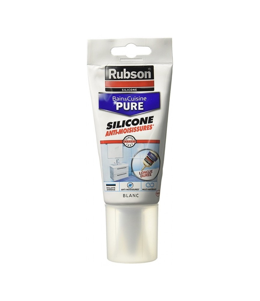 Mastic sanitaire - Bain& Cuisine - Blanc - 150 ml - RUBSON