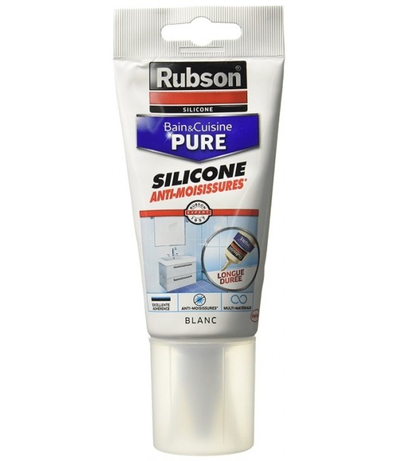 Mastic sanitaire - Bain& Cuisine - Blanc - 150 ml - RUBSON