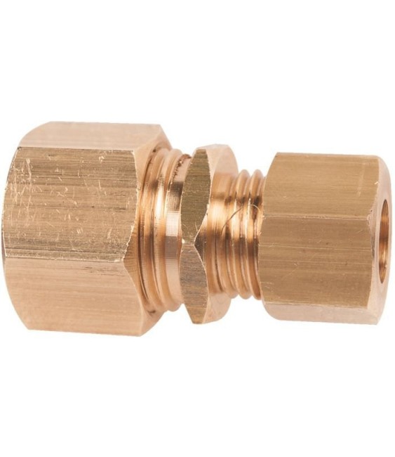 Raccord bicone Femelle - Laiton - 12 mm