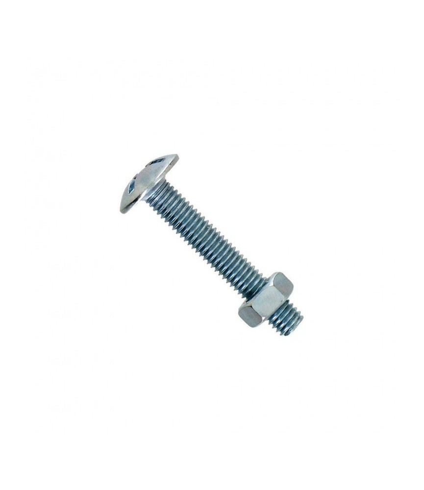Boulon poêlier - Acier zingué - 4 x 20 mm - Boîte de 22 - VYNEX Boulon poêlier - Acier zingué - 4 x 20 mm - Boîte de 22 - VYNEX