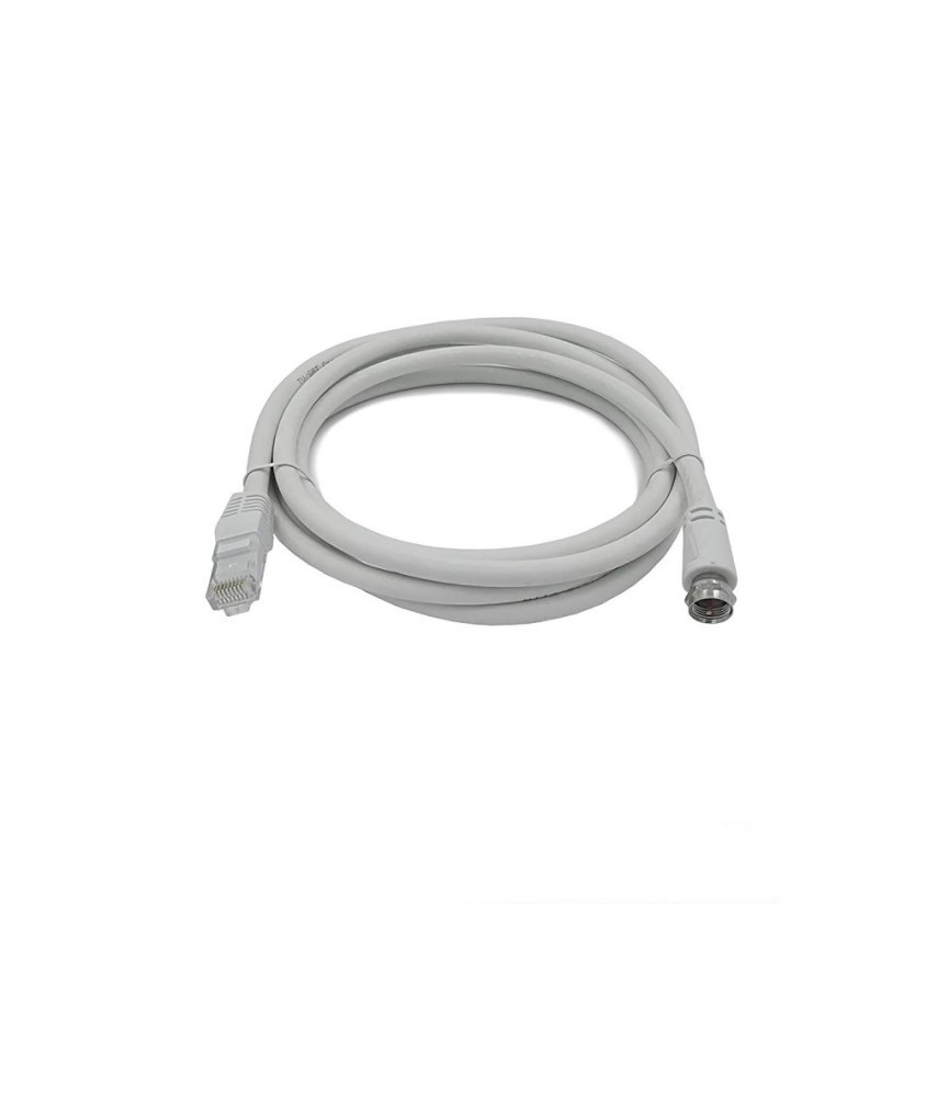 Câble antenne RJ45 Mâle/fiche F Mâle à Visser pour Réseaux VDI/VDV Grade 3 - 2 M - LINEAIRE Câble antenne RJ45 Mâle/fiche F Mâle à Visser pour Réseaux VDI/VDV Grade 3 - 2 M - LINEAIRE