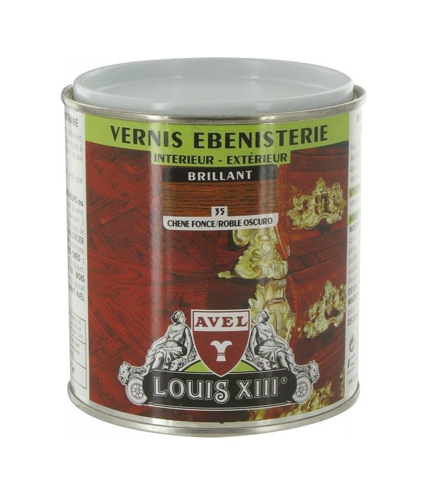 Vernis ébénisterie - Brillant - Chêne foncé - 500 ml - AVEL Vernis ébénisterie - Brillant - Chêne foncé - 500 ml - AVEL