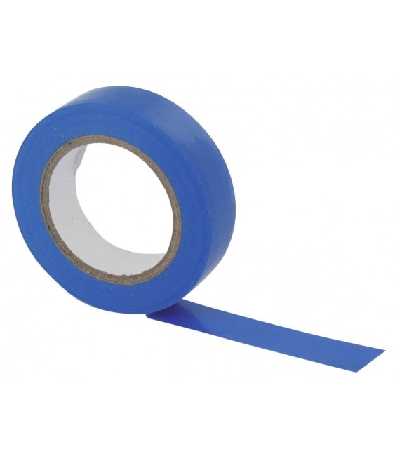 Ruban adhésif isolant - 15 mm x 10 M - Bleu - DHOME