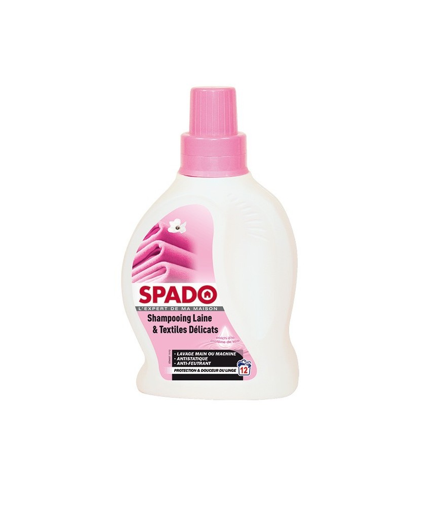 Shampooing laine et textiles délicats - 750 ml - SPADO Shampooing laine et textiles délicats - 750 ml - SPADO