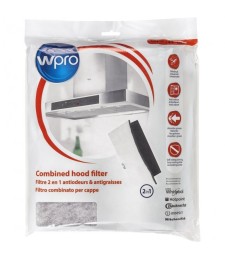 Filtre universel à charbon actif pour hotte aspirante - 2 en 1 - WPRO