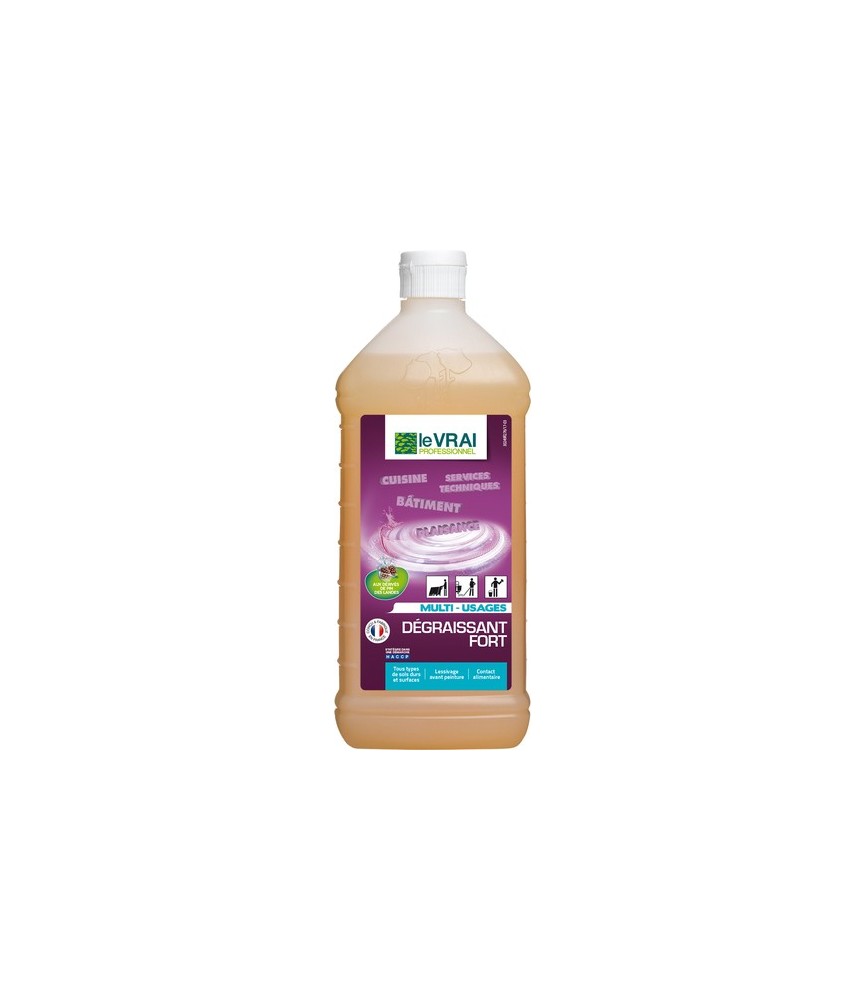 Dégraissant ultra concentré - Sols et surfaces - 1 L - LE VRAI PROFESSIONNEL Dégraissant ultra concentré - Sols et surfaces - 1 L - LE VRAI PROFESSIONNEL
