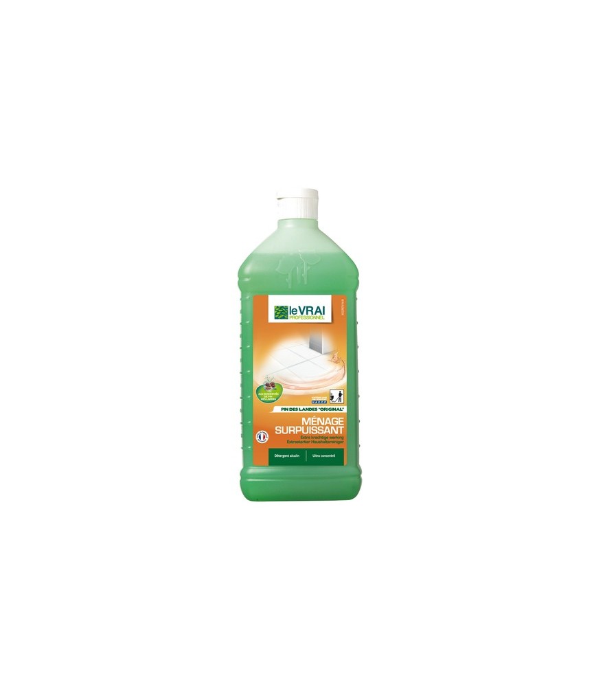Détergent alcalin concentré - Ménage Surpuissant - 1 L - LE VRAI PROFESSIONNEL Détergent alcalin concentré - Ménage Surpuissant - 1 L - LE VRAI PROFESSIONNEL