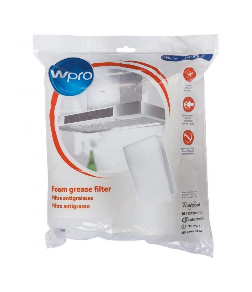 Filtre anti-graisse universelle pour hotte - 470 x 970 mm - WPRO Filtre anti-graisse universelle pour hotte - 470 x 970 mm - WPRO