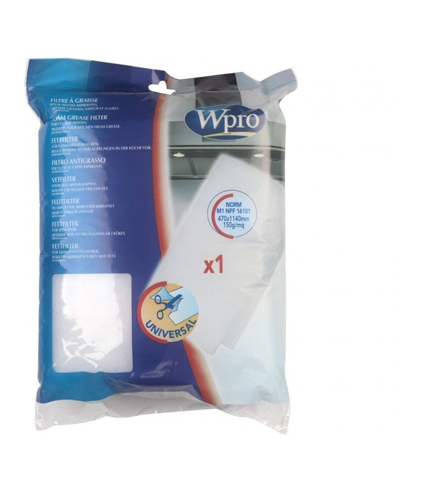 Filtre anti-graisse universelle pour hotte - 470 x 1140 mm - WPRO