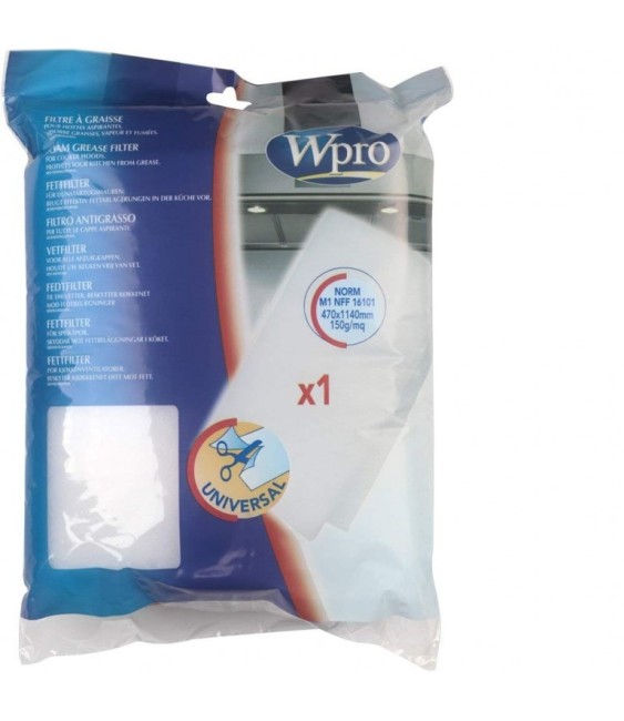 Filtre anti-graisse universelle pour hotte - 470 x 1140 mm - WPRO