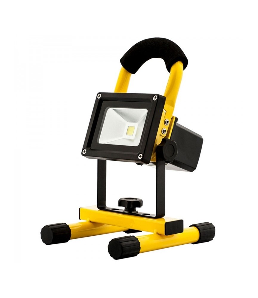 Projecteur LED portatif 120 ° et rechargeable - 10 Watts - AVIDE
