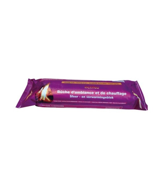Bûche d'ambiance et de chauffage - 1.1 Kg - ACTIFEU