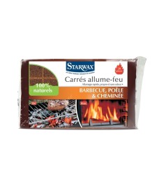 72 Carrés allume-feu - Barbecue et cheminée - STARWAX