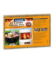 24 carrés allume-feux - ECOGENE