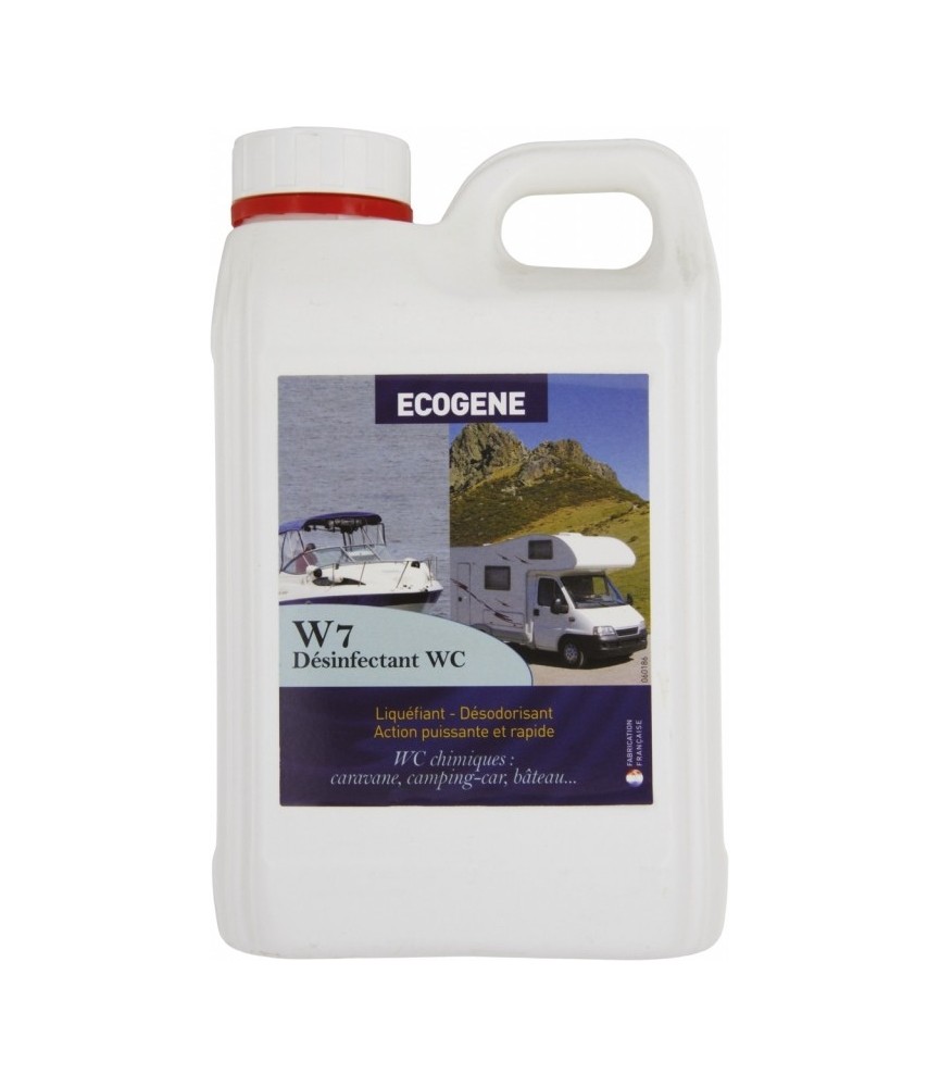 Liquéfiant pour WC portable ou broyeur - W7 - 2 L - ECOGENE Liquéfiant pour WC portable ou broyeur - W7 - 2 L - ECOGENE