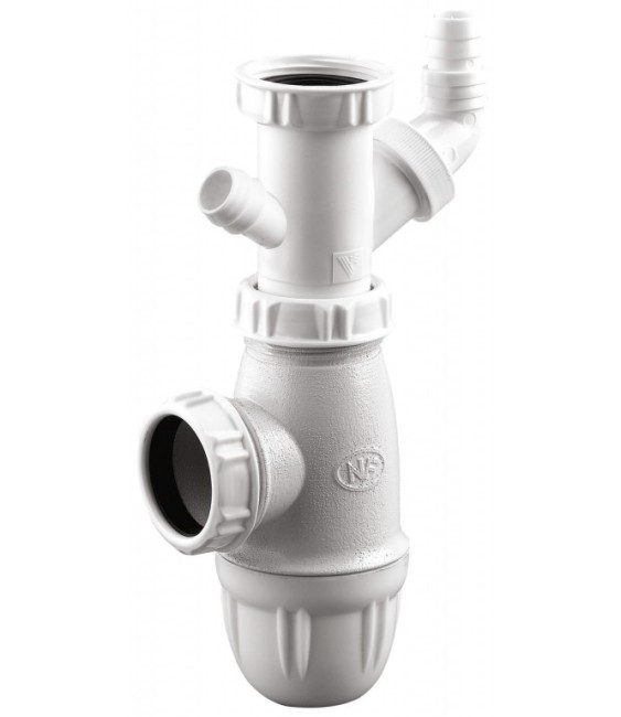 Siphon avec prise pour machine à laver - 40 mm - NEPTUNE