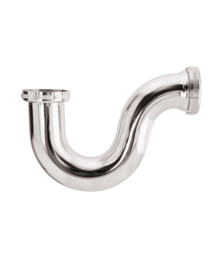 Siphon d'évier tube - Laiton chromé - 40 mm - VALENTIN Siphon d'évier tube - Laiton chromé - 40 mm - VALENTIN