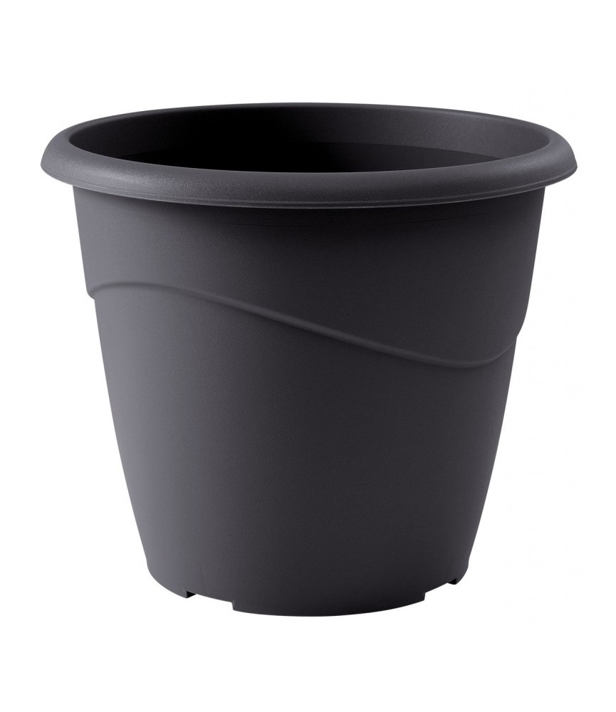 Pot à fleurs - Rond - Marina - Gris - 23 L - EDA Pot à fleurs - Rond - Marina - Gris - 23 L - EDA