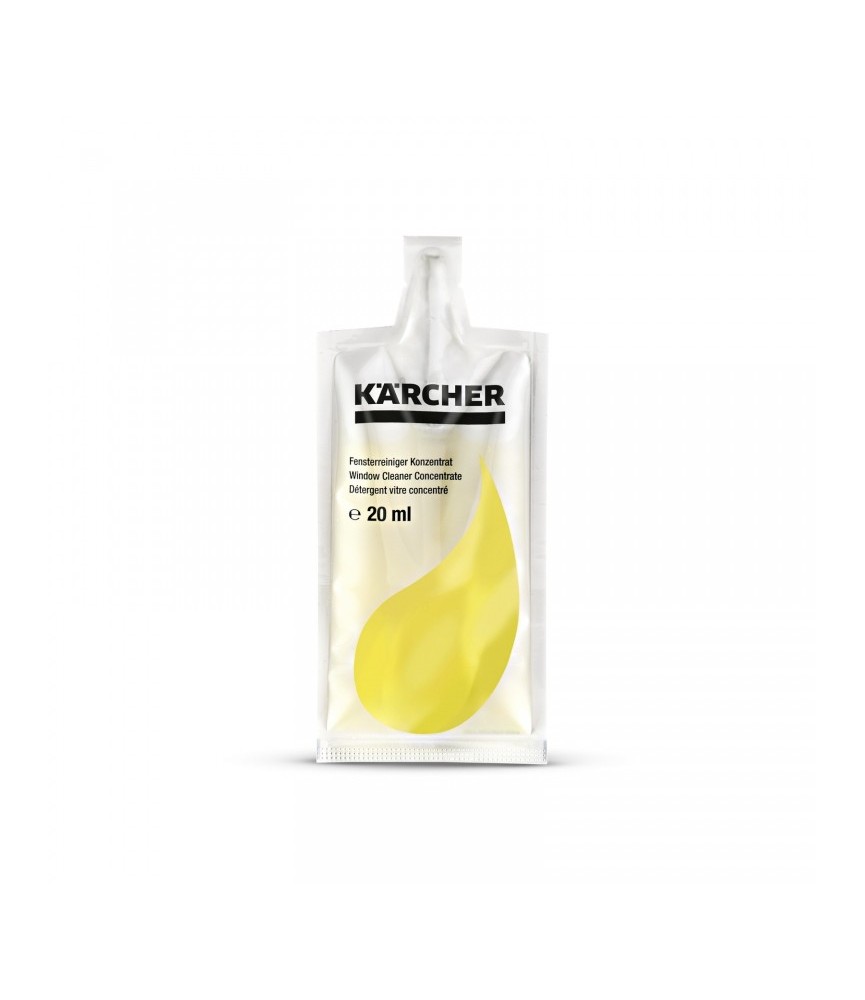 Nettoyant vitres concentré pour nettoyeur de vitres - 20 ml - KARCHER Nettoyant vitres concentré pour nettoyeur de vitres - 20 ml - KARCHER