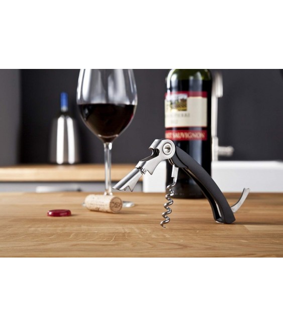 Tire-bouchon Sommelier à deux crans - Noir - VACUVIN