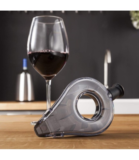 Aérateur à vin noir translucide - VACUVIN