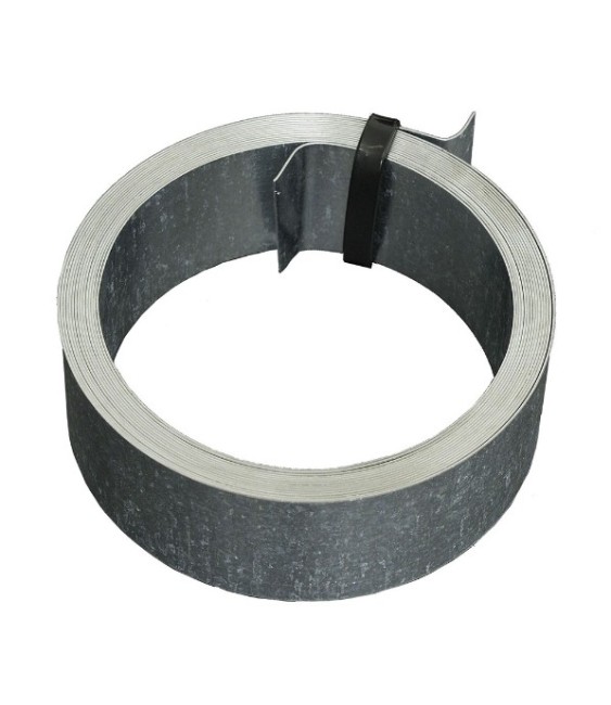 Feuillard pour fixation cheminée - 5 M - Acier galvanisé - ERARD