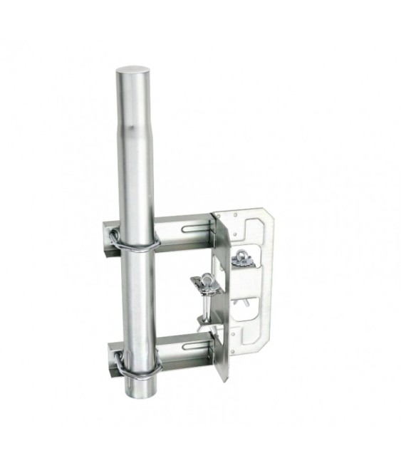 Fixation de cheminée simple à étrier pour mat - Zingué - ERARD
