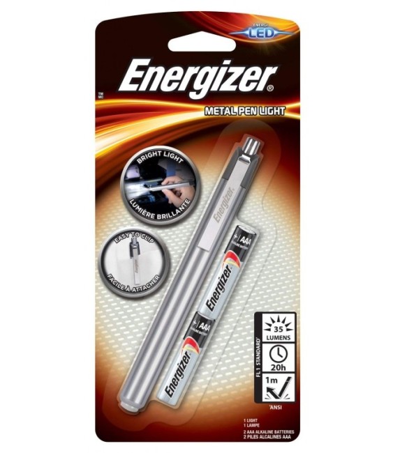 Lampe portative en forme de stylo - Metal Penlight - LED - ENERGIZER