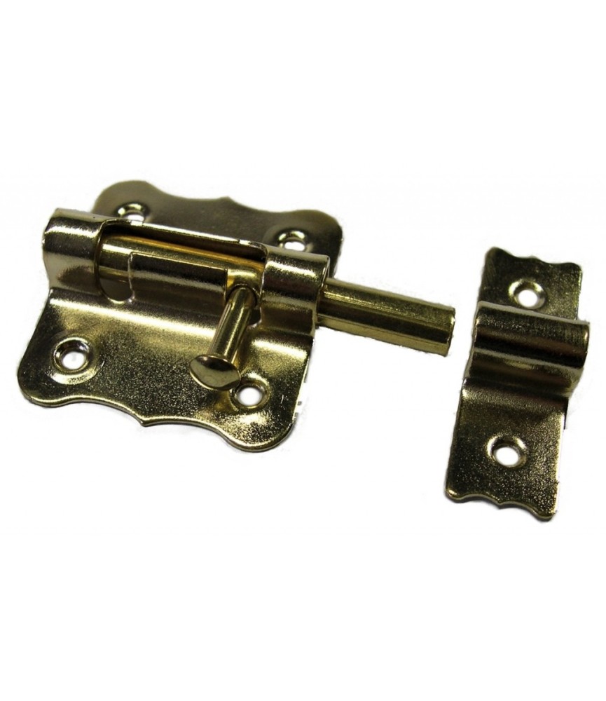 Targette pêne ronde - Laitonné - 45 mm - STRAUSS VONDERWEIDT Targette pêne ronde - Laitonné - 45 mm - STRAUSS VONDERWEIDT