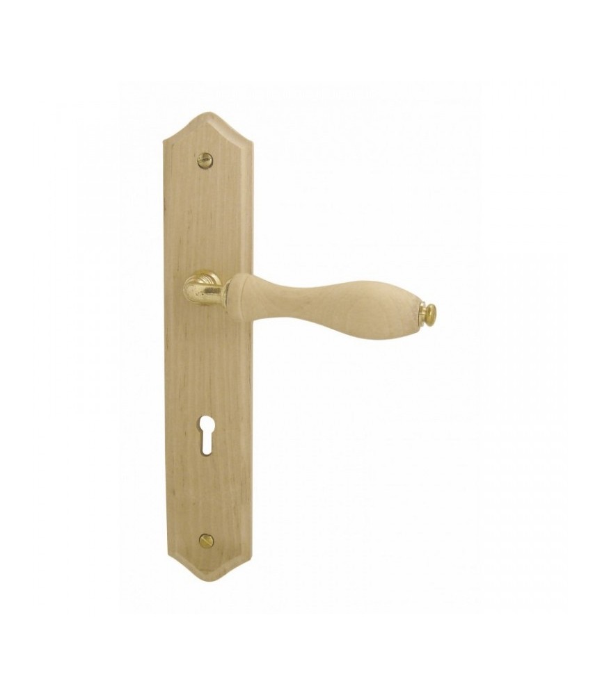 Poignée de porte - Bois brut - Entraxe 195 mm - DT 2000
