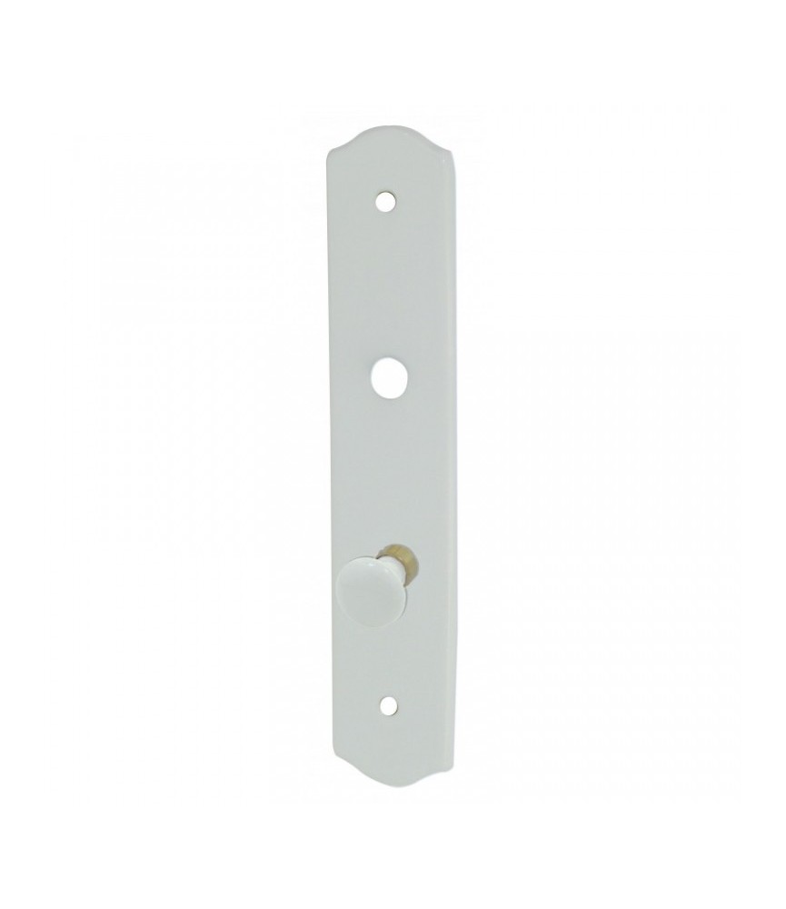 Plaque simple poignée avec bouton - Porcelaine - Blanc - Condannation - DT 2000 Plaque simple poignée avec bouton - Porcelaine - Blanc - Condannation - DT 2000