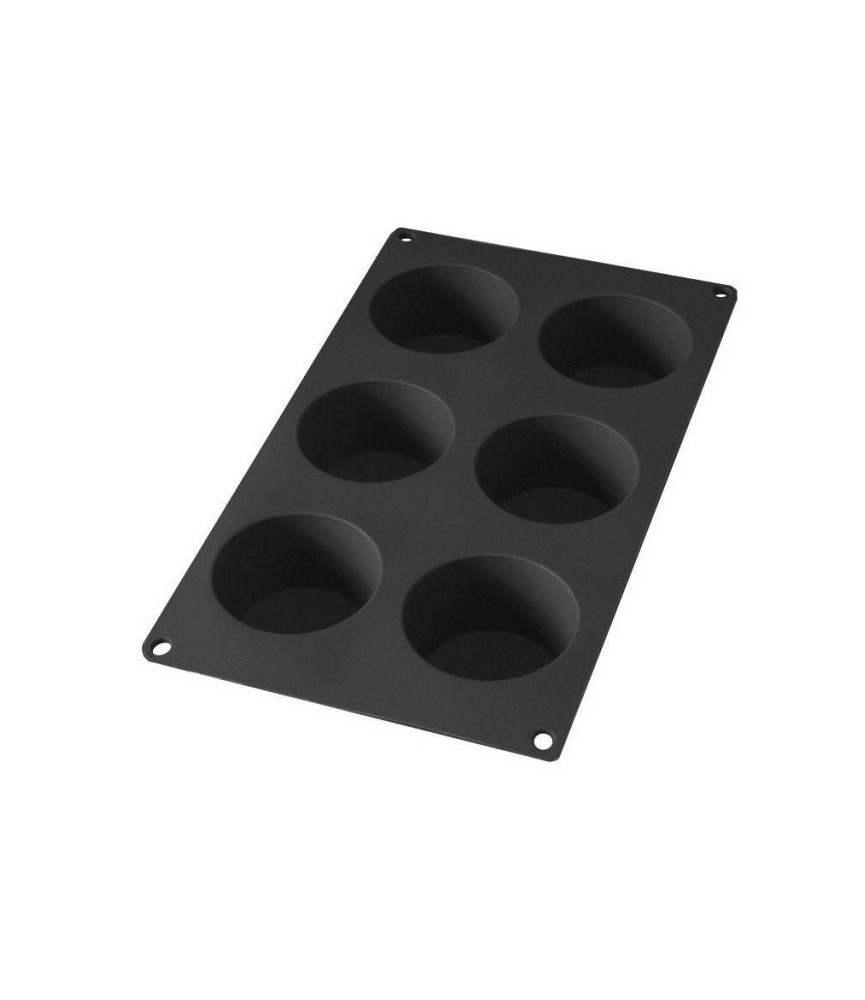 Moule à muffins en silicone - 6 gâteaux - Noir - LEKUE