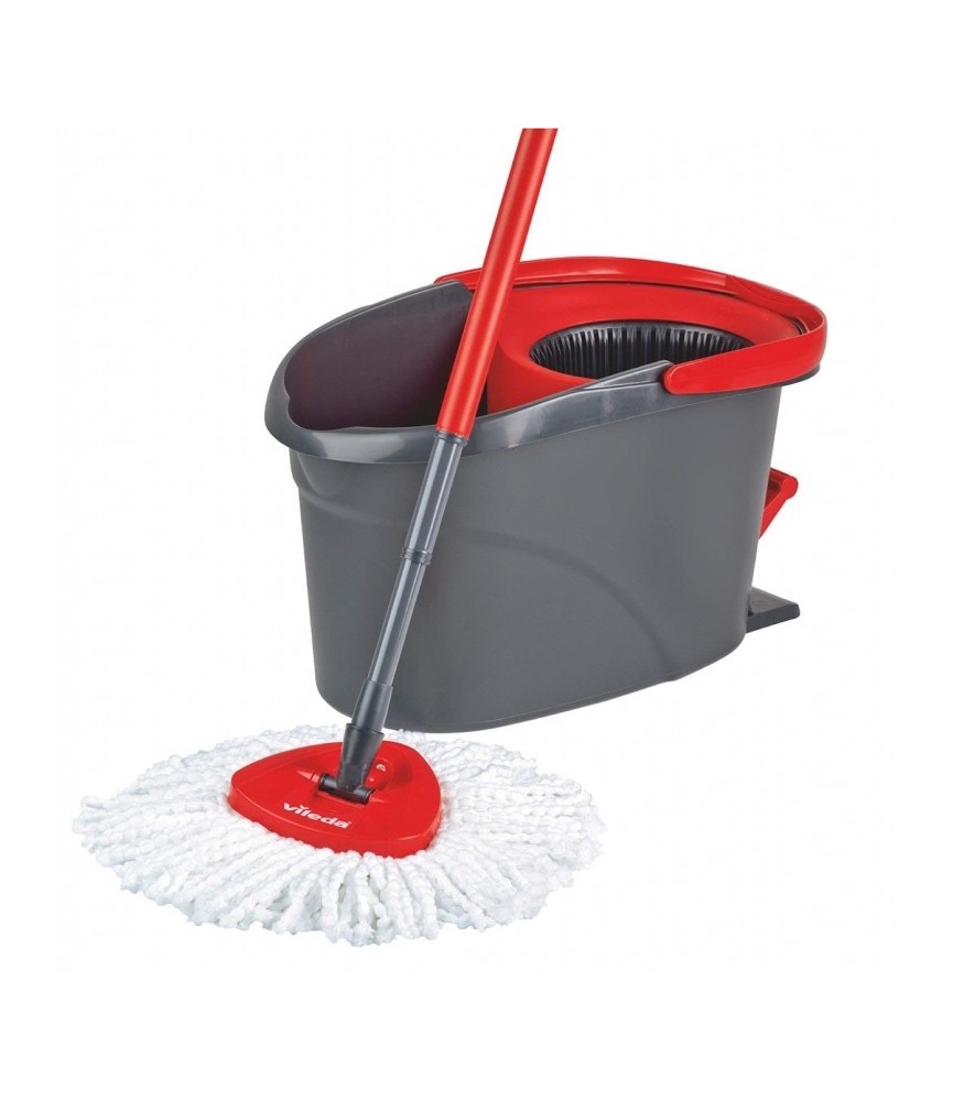 Kit seau à pédale et balai à franges - EasyWring & Clean - VILEDA Kit seau à pédale et balai à franges - EasyWring & Clean - VILEDA