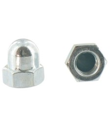 Écrou borgne décolleté Acier zingué - 10 mm - Boîte de 100