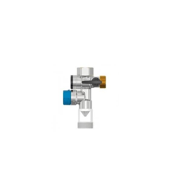 Groupe de sécurité - Laiton nickelé - Flexbrane CE 2000 3/4 vert - FLAMCO
