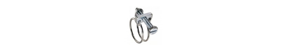 Quincaillerie - Colliers de serrage - à clés, au mètre, tourillons...ACE