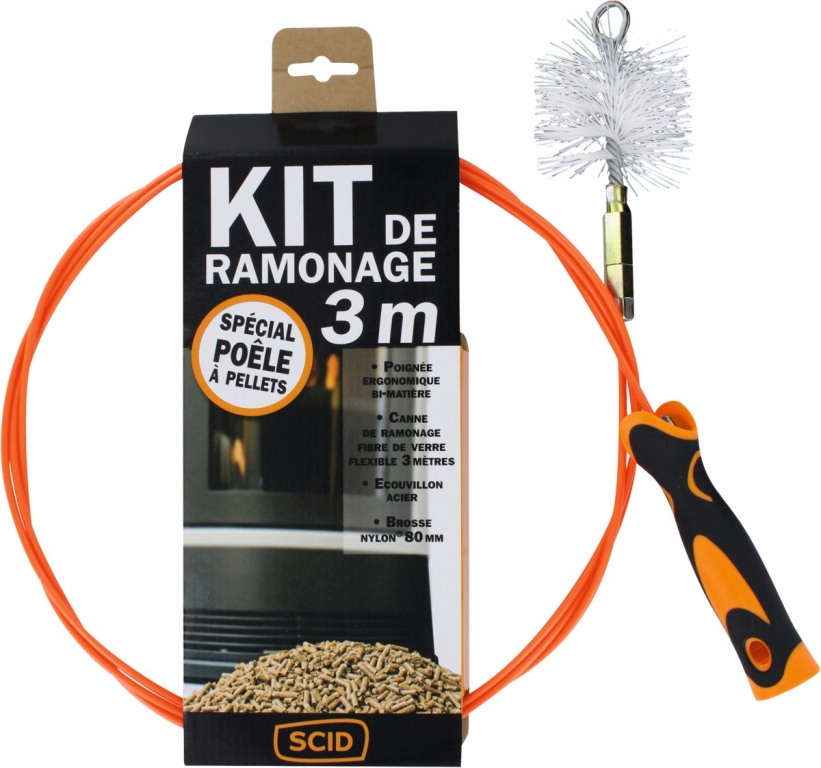 Kit ramonage de poêle à pellets - DELTA - le Club