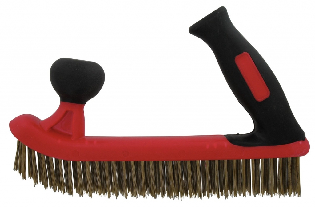 Brosse de ponçage universelle - Acier laitonné - 34 cm - SCID