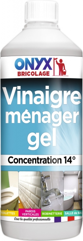 Vinaigre Menager 14% en gel - 1L - ONYX Articles-Quincaillerie