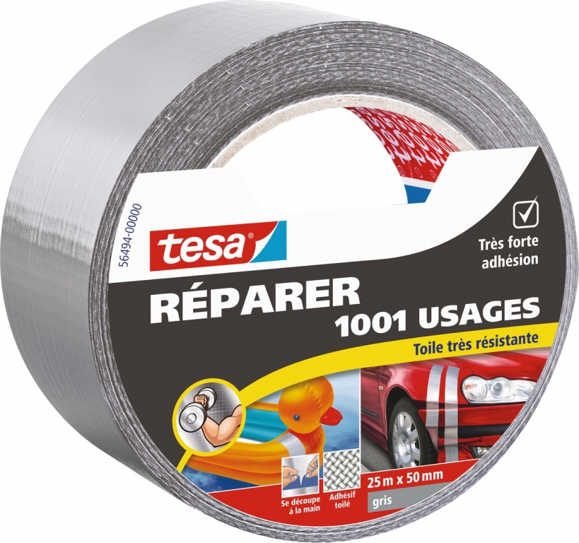 Tesa Lot de 6 rouleaux adhésifs double-face 25 m x 50 mm - prix