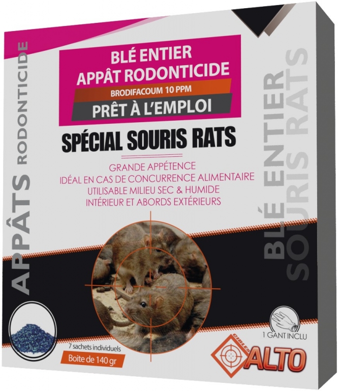 Souricide raticide céréales Caussade 5 kg forte appétence