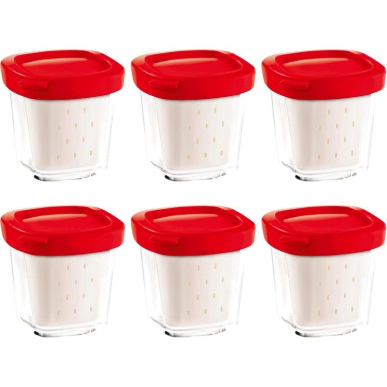 Support Rangement 12 Pots et couvercle pour yaourtière Seb Multidélices  Express en Bois Noir et Blanc/Idéal pour la cuisine : : Cuisine et  Maison