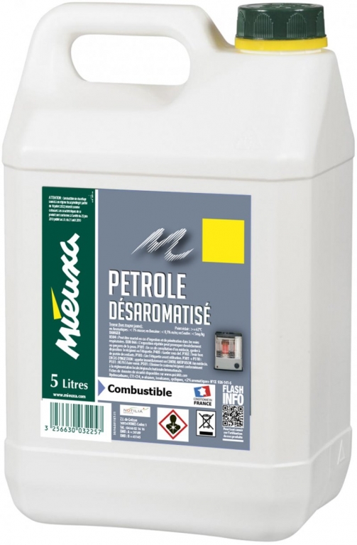 Petrole desaromatise 20L bidon perdu combustible pour poelle COMBU