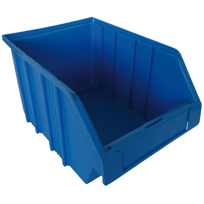 Type A - Bac de rangement emboîtable, bleu, 63 L