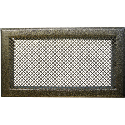 Grille d'aération cheminée - Bronze - 345 x 195 mm - DMO Articles