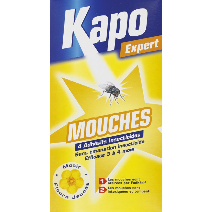 Adhésif mouches fury insecticide vitre contre les mouches