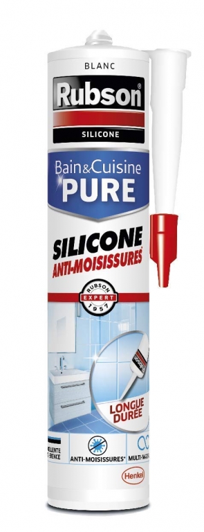 Mastic silicone blanc étanchéité joint multi usages 280ml SADER