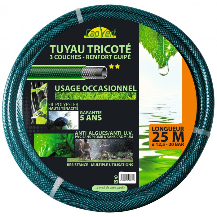 Tuyau d'arrosage guipé