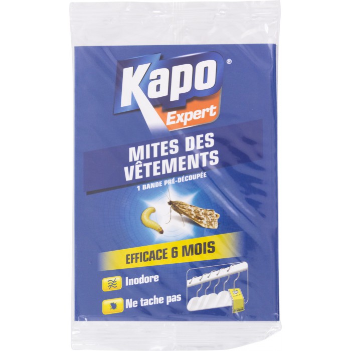 Papier anti-mites imprégné - Mites des vêtements - 1 bande